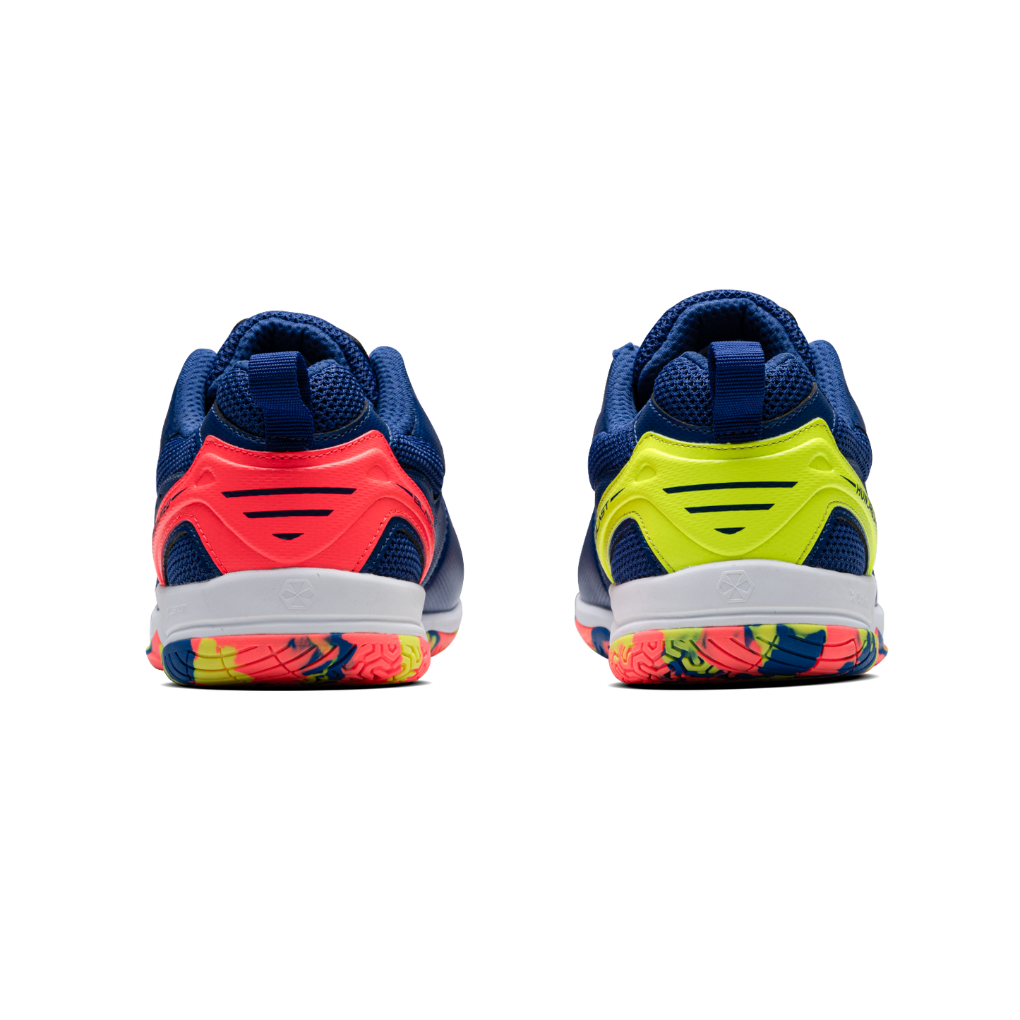 Hundred Blast Badminton Shoes NAVY BLUE/ORANGE/LIME