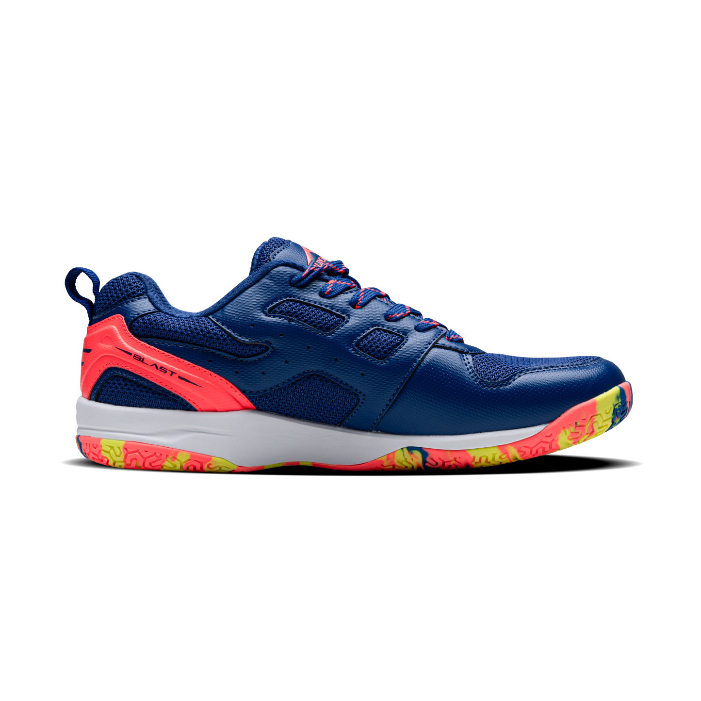 Hundred Blast Badminton Shoes NAVY BLUE/ORANGE/LIME